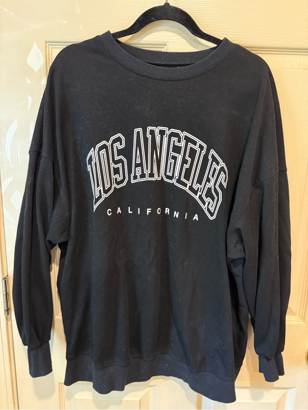 Black Los Angeles California Graphic Sweatshirt